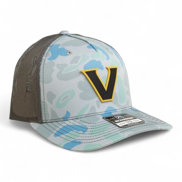 Vanderbilt Commodores Black 3D Snapback Trucker Hat- Saltwater Duck Camo - Picture 1 of 3